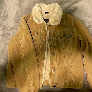 Warm Tan sherpa jean jacket